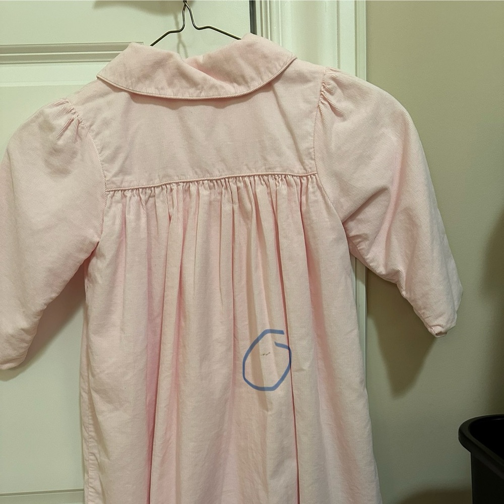 Petit Ami, Light pink corduroy dress coat - Picture 6 of 7